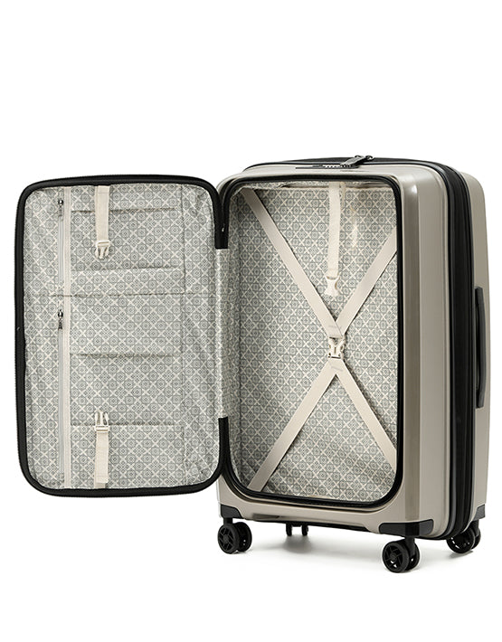 Tosca 76cm-H Space-X Collection Polypropylene Top-Lid Opening luxury trolley luggage TCA100A Champagne