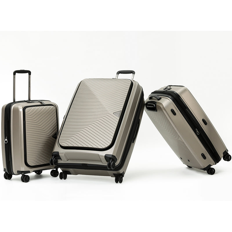 Tosca 76cm-H Space-X Collection Polypropylene Top-Lid Opening luxury trolley luggage TCA100A Champagne