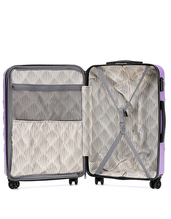 Tosca Interstellar Collection hard side Polycarbonate trolley luggage-full set TCA140-Violet