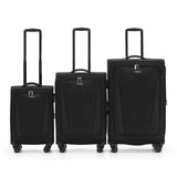Tosca Altitude Collection Full Set 78/66/55 Softside checked four-wheel trolley cases TCA188set-Black
