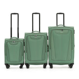 Tosca Altitude Collection Full Set 78/66/55 Softside checked four-wheel trolley cases TCA188set-Ivy