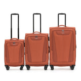 Tosca Altitude Collection Full Set 78/66/55 Softside checked four-wheel trolley cases TCA188set-Rust