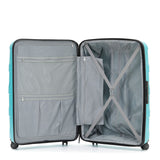 Tosca 81cm Comet Collection hard side polypropylene checked trolley case TCA200XL-Teal