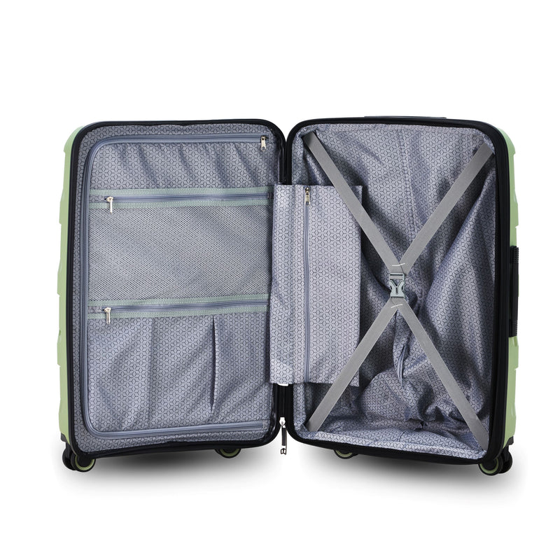 Tosca Comet Collection luxury Polypropylene hard case luggage set 78cm/55cm TCA200-Sage Green