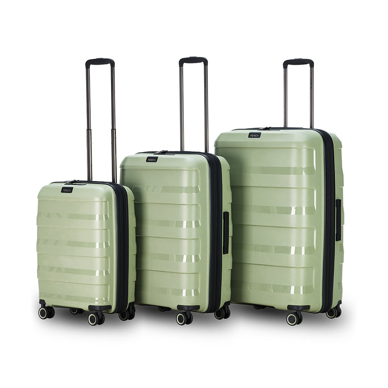 Tosca Comet Collection 67cm Polypropylene Hard side Trolley case TCA200B Sage Green