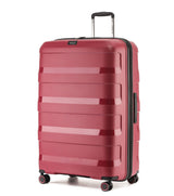 Tosca Comet Collection 78cm polypropylene hard side 4-wheel trolley case TCA200A-Rumba Red