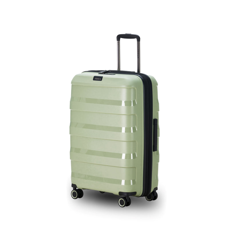 Tosca Comet Collection 67cm Polypropylene Hard side Trolley case TCA200B Sage Green