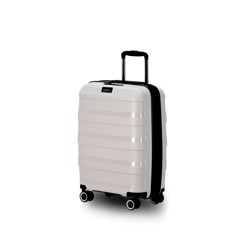 Tosca Comet Collection 55cm Polypropylene hard side carry-on trolley case TCA200C Cobblestone