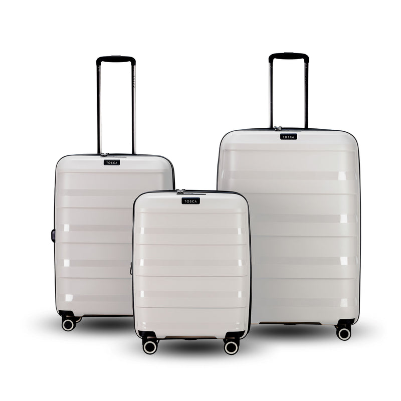 Tosca Comet Collection Polypropylene luxury hard side Full-set of trolleys 78/67/55 TCA200 Cobblestone