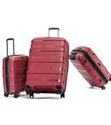 Tosca Comet Collection Full-set 78-67-55cm-H Polypropylene hard side Trolley cases TCA200-Set Rumba Red