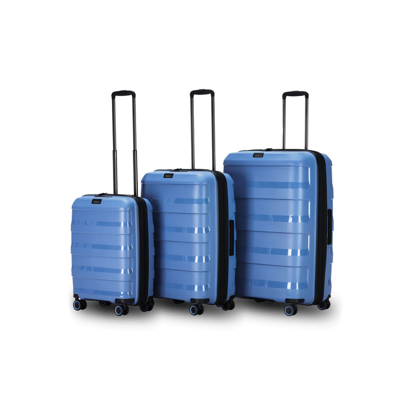 Tosca Comet Collection Luxury Polypropylene Hard side luggage set 78cm/67cm/55cm TCA200 Infinity Blue