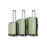 Tosca Comet Collection Polypropylene Hard side luxury luggage-Full set 78cm/67cm/55cm TCA200 Sage Green