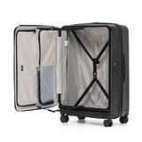 Tosca Zen Collection Top Lid Opening Polycarbonate Trolley luggage Full set 77/65/55cm TCA225 Black