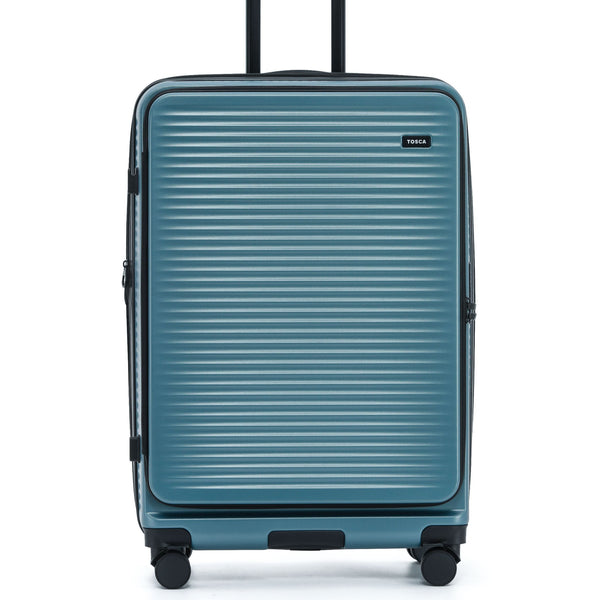Tosca Zen Collection Polycarbonate Top Lid Zipper Opening 77cm-H Trolley case TCA225A-Slate
