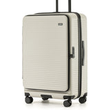 Tosca Zen Collection Top Lid Zipper Opening 77cm-H Polycarbonate Trolley case TCA225A-Stone