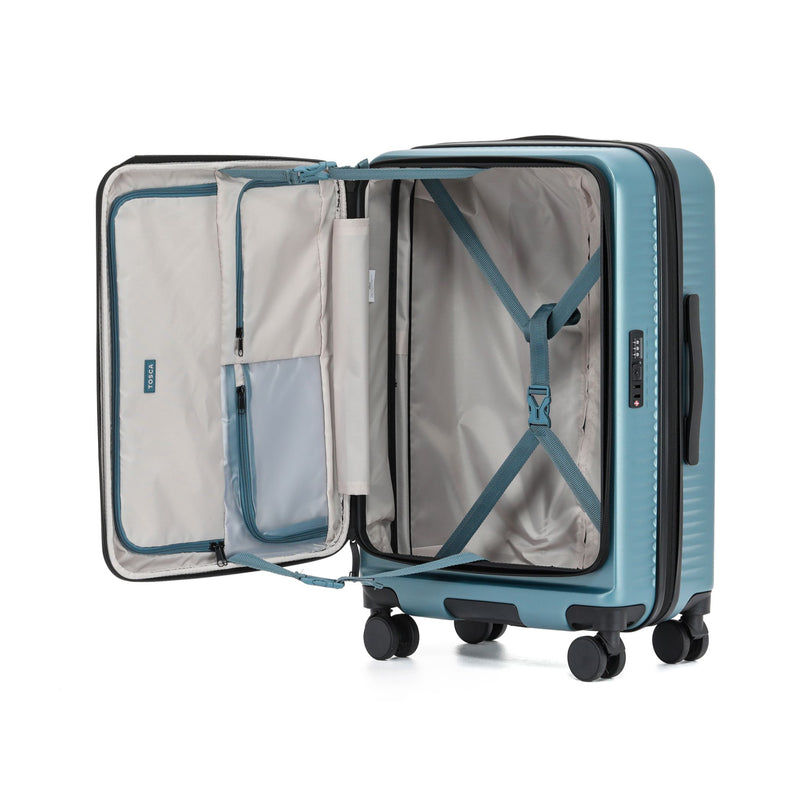 Tosca Zen Collection 65cm-H Top Lid Opening Polycarbonate Trolley case TCA225B-Slate