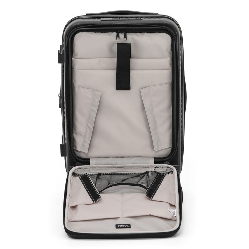 Tosca Zen Collection Polycarbonate 53cm luxury carry-on TCA225C-Black