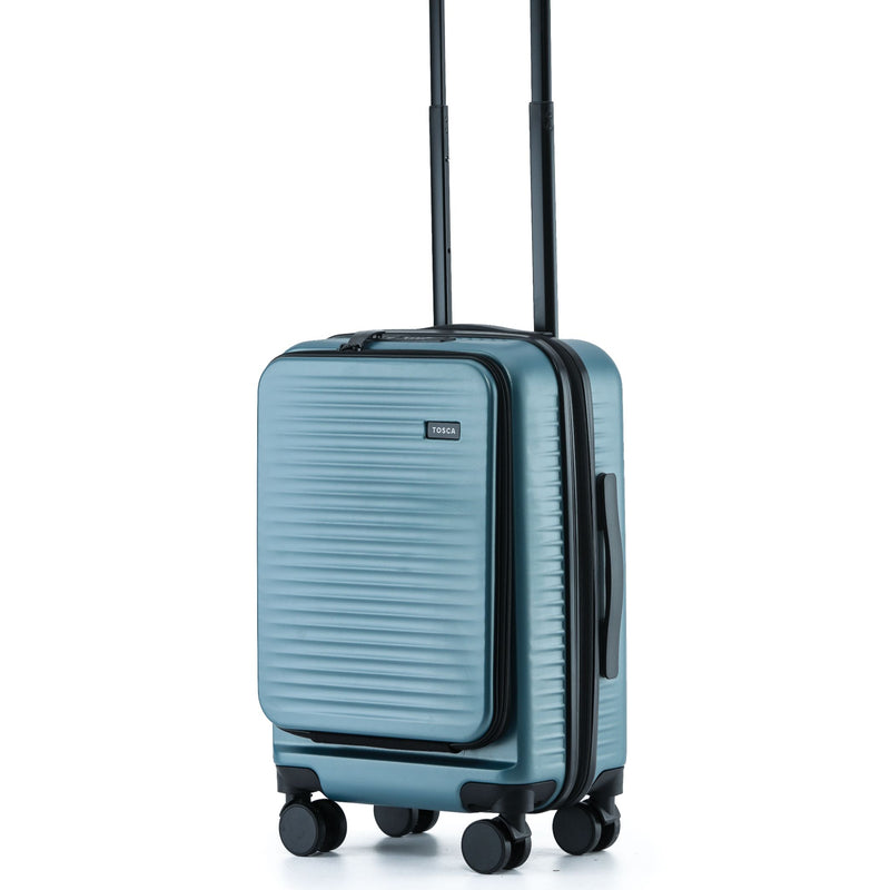 Tosca Zen Collection Polycarbonate Luxury 53cm Carry-on trolley case TCA225C-Slate