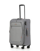 Tosca Luna-Lite Collection 65cm Softside checked four-wheel trolley case TCA234B-Grey/Orange