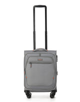 Tosca Luna-Lite Collection 52cm Softside carry-on four wheel trolley case TCA234C-Grey/Orange