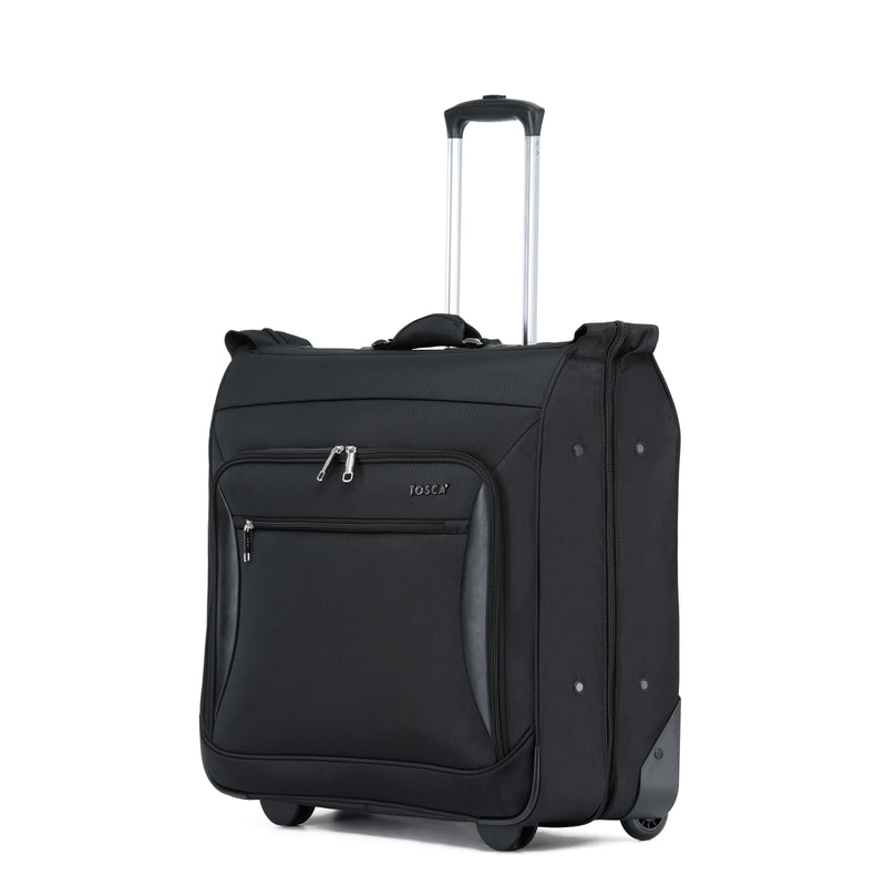 TCA264 Black Tosca Luxury Garment Trolley Luggage-Ballistic Nylon Material