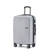 Tosca Huston Collection Hardside 67cm Trolley Case TCA327B-Silver