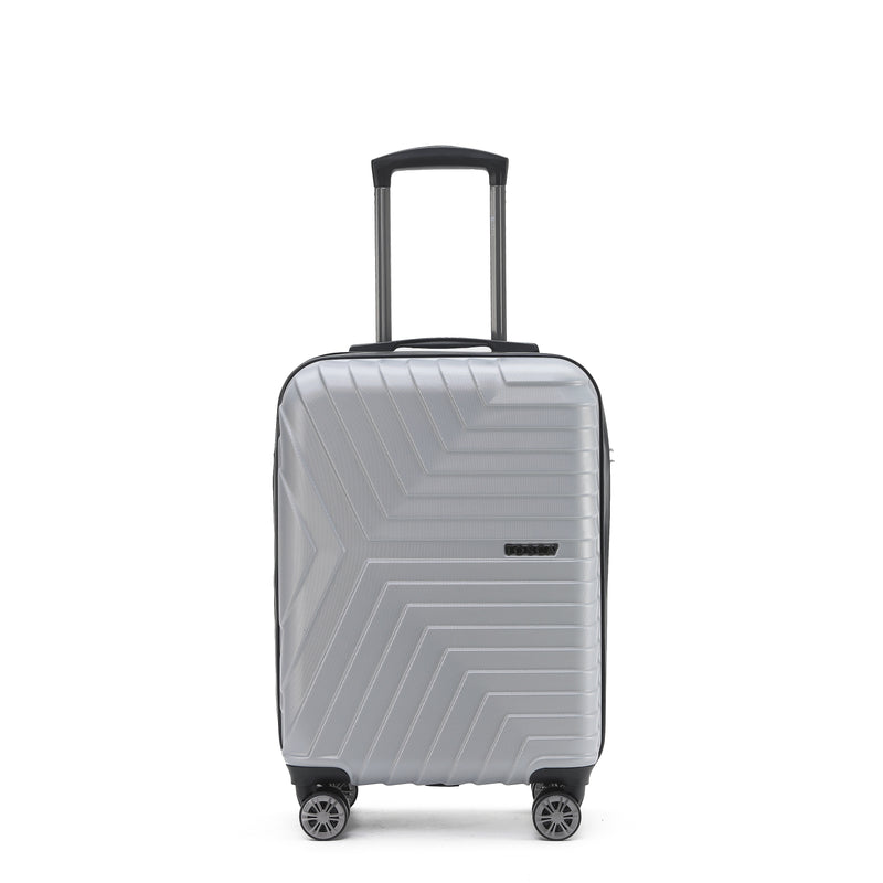 Tosca Huston Collection Hard side 55cm Carry-on TCA327C-Silver