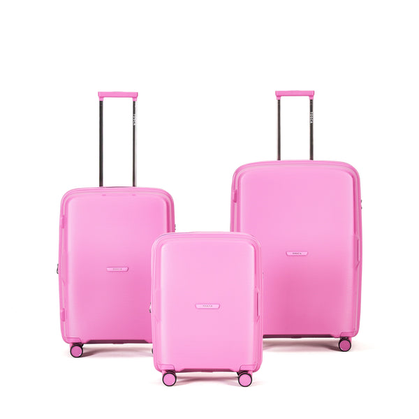 Tosca Bel-Air Collection Polycarbonate luxury Trolley cases-Full set 76/66/54cm TCA510-Pink set