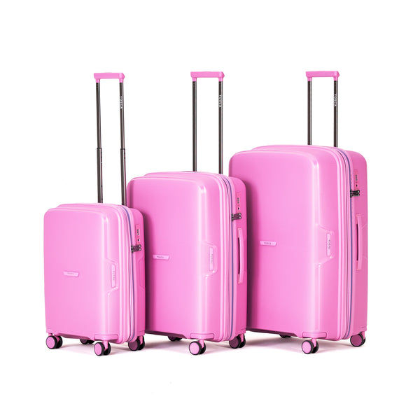 Tosca Bel-Air Collection Polycarbonate luxury Trolley cases-Full set 76/66/54cm TCA510-Pink set