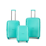Tosca Bel-Air Collection Polycarbonate luxury Trolley cases-Full set 76/66/54cm TCA510-Teal  set