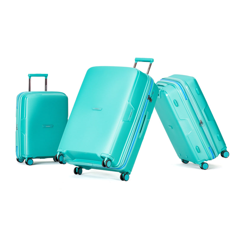 Tosca Bel-Air Collection Polycarbonate luxury Trolley cases-Full set 76/66/54cm TCA510-Teal  set