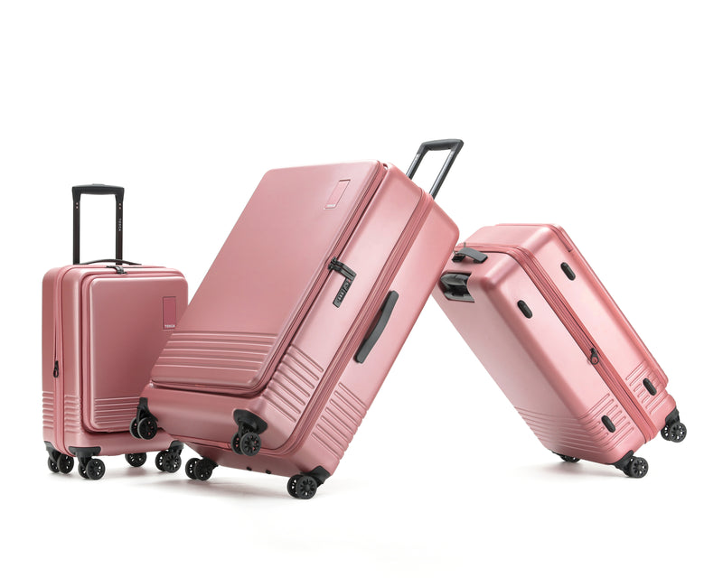 Tosca 54cm-H Horizon Collection polycarbonate Carry-on Front Zipper opening trolley case TCA644C Dusty Rose