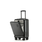 Tosca 54cm-H Horizon Collection Polycarbonate Front Zippered Carry-on trolley case TCA644C-Black