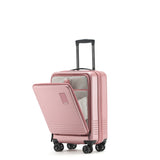 Tosca Horizon Collection-Full set of Front Zippered Opening Polycarbonate luggage 81/66/54cm TCA644-Full set Dusty Rose