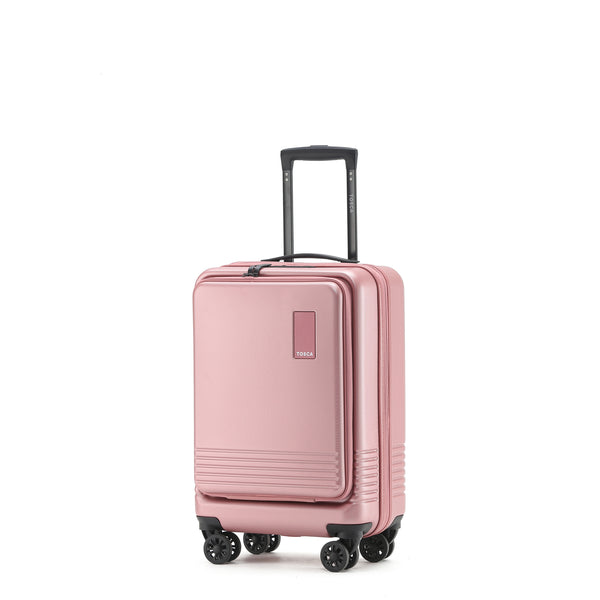 Tosca 54cm-H Horizon Collection polycarbonate Carry-on Front Zipper opening trolley case TCA644C Dusty Rose