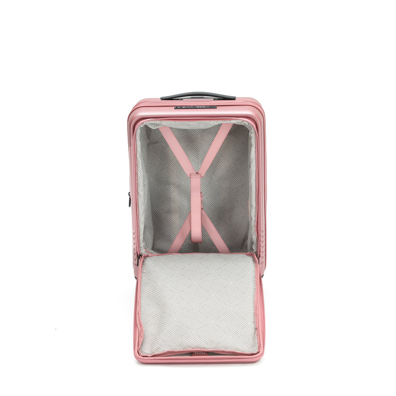 Tosca 54cm-H Horizon Collection polycarbonate Carry-on Front Zipper opening trolley case TCA644C Dusty Rose