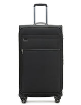 Tosca 81cm-H Vega Collection luxury softside checked trolley luggage in Black TCA720A