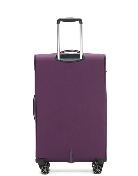 Tosca 70cm-H Vega Collection luxury softside checked trolley luggage in Plum TCA720B