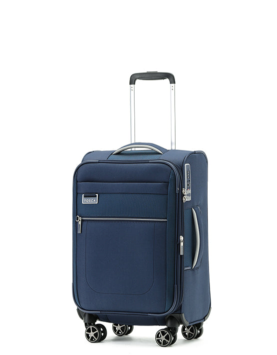 Tosca 55cm-H Navy Vega Collection softside carry-on trolley luggage TCA720C