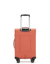 Tosca 70cm-H Vega Collection luxury softside checked trolley case in Rust TCA720B