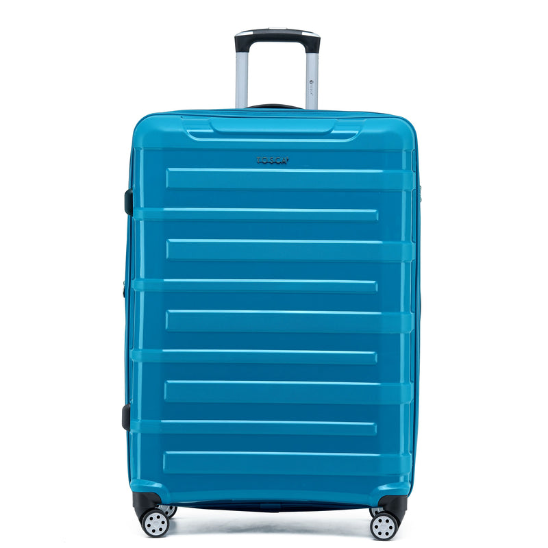 Tosca Warrior - Checked 78cm - Teal  Collection Polypropylene Large Trolley Luggage TCA740A