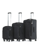 Tosca Deluxe Grange Collection TCA752 Suitcase Full Set - Black