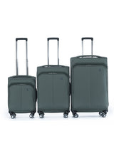 Tosca Deluxe Grange Collection TCA752 Suitcase Full Set - Cypress Green