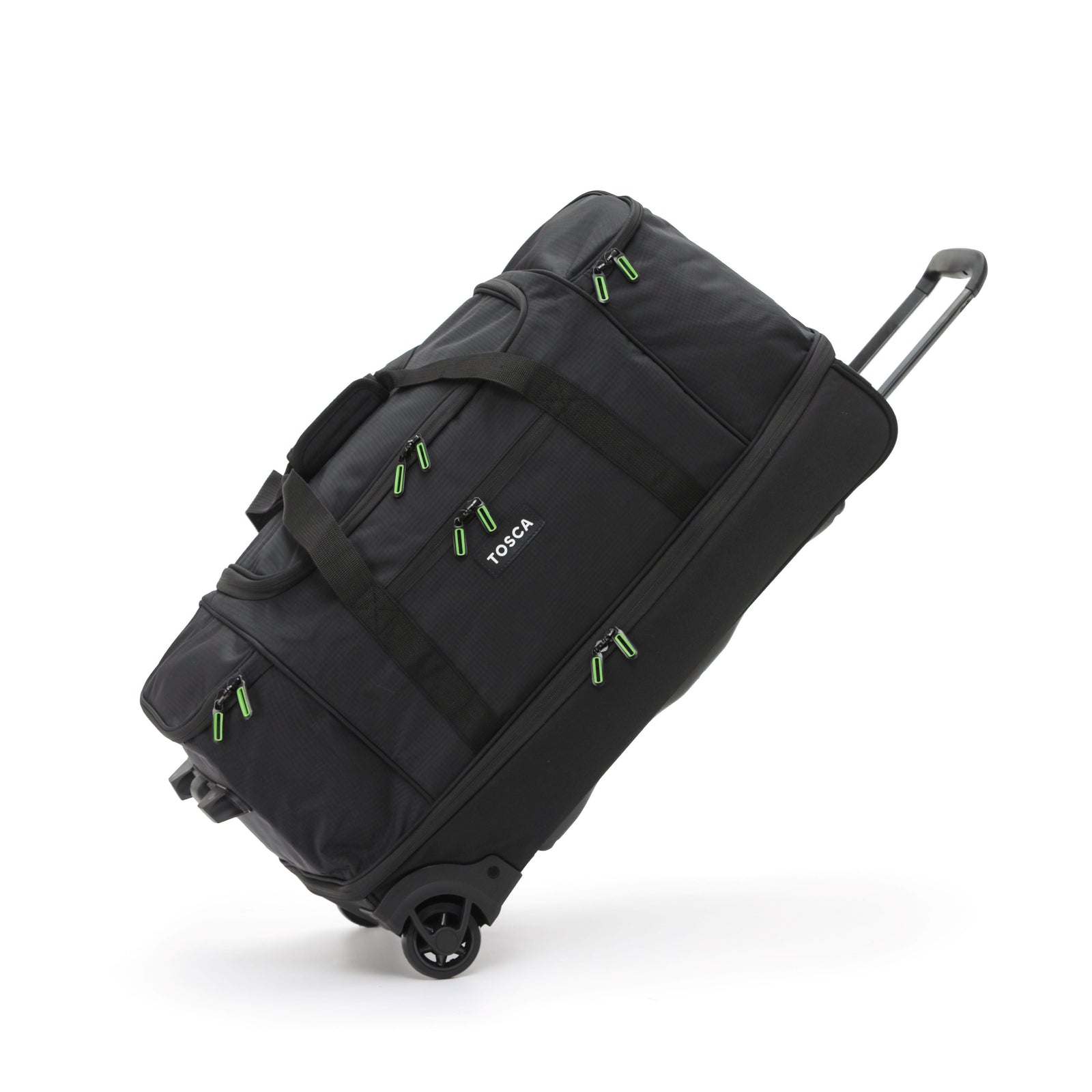 Tosca 70cm Split Compartment Wheel Bag TCA798TWM-Black Lime Trim