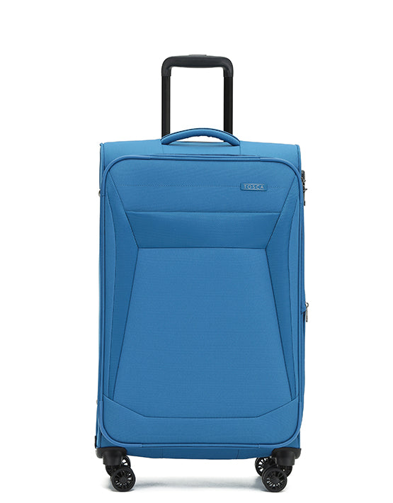 Tosca 72cm-H Blue Mirage Aviator 2.0 Collection checked Trolley Luggage TCA805B