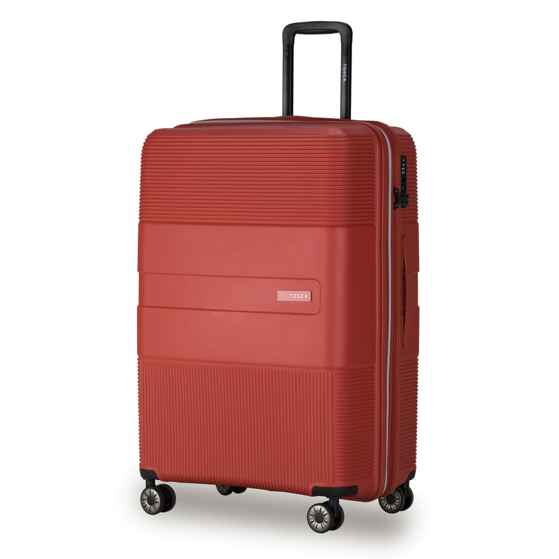 Tosca Orion Collection Full-set 76/65/55cm Polypropylene hard side trolley luggage TCA827-Rust