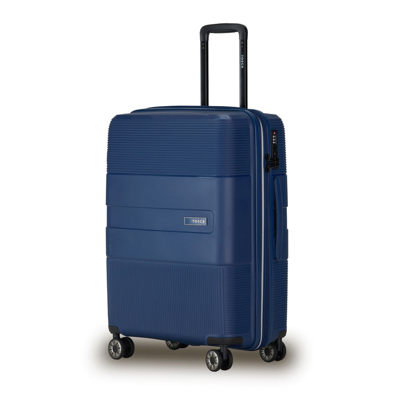 Tosca Orion Collection 65cm-H Polypropylene Hard Side Trolley case TCA827B-Navy