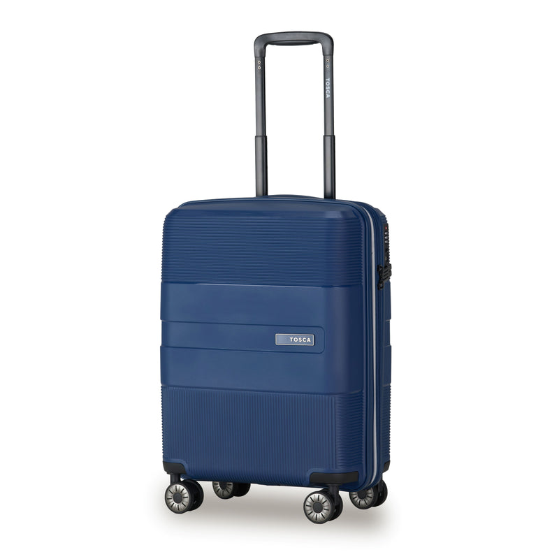 Tosca Orion Collection 55cm-H Carry-on Polypropylene hard side trolley case TCA827C-Navy