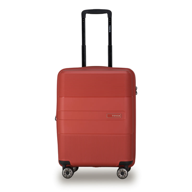 Tosca Orion Collection 55cm-H Carry-on Polypropylene hard side trolley case TCA827C-Rust