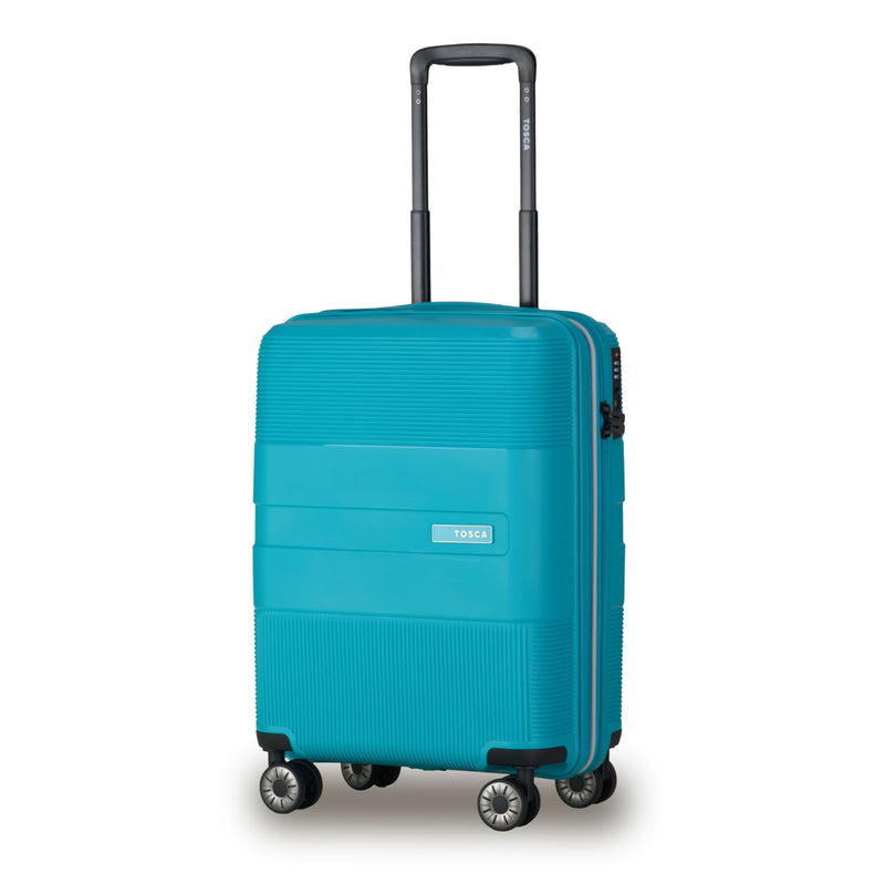 Tosca Orion Collection 55cm-H Carry-on Polypropylene hard side trolley case TCA827C-Teal